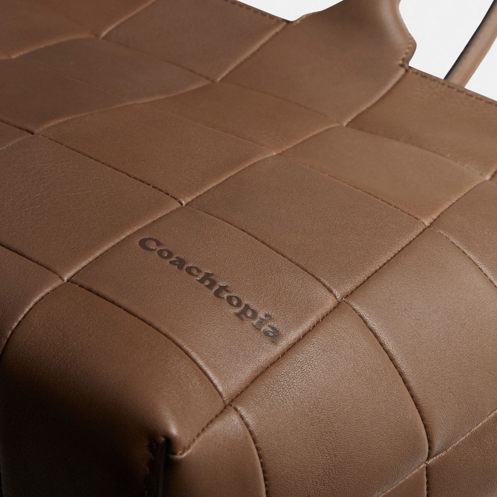 Coach Alter/Ego Large Tote Bag In Upcrafted Leather Dark Stone