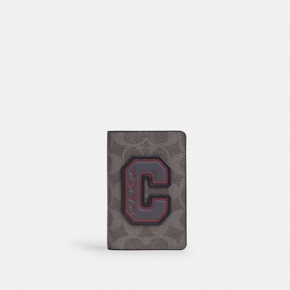 Id Card Wallet In Signature Canvas With Patches