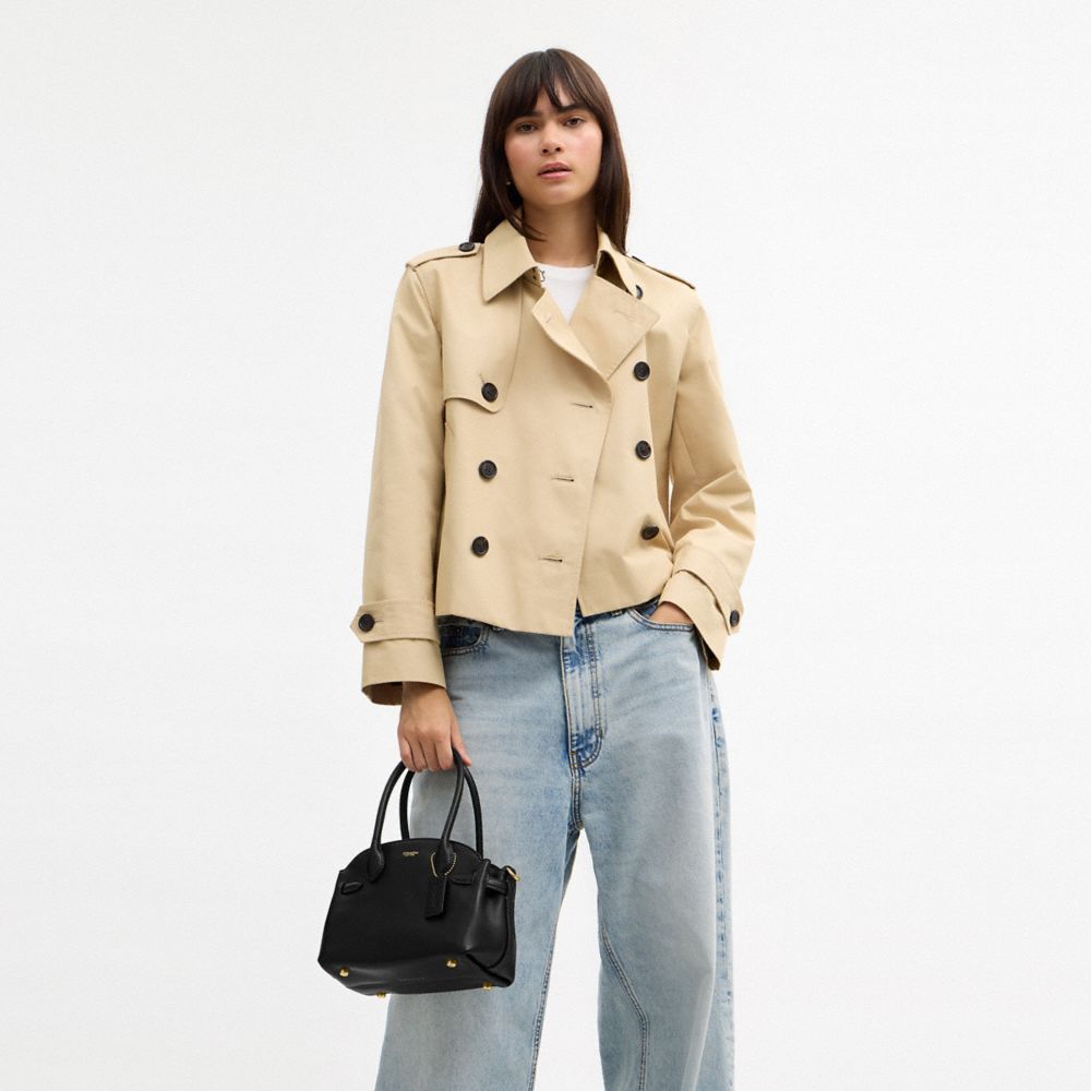 Coach Soft Empire Carryall Bag 21 Brass Black