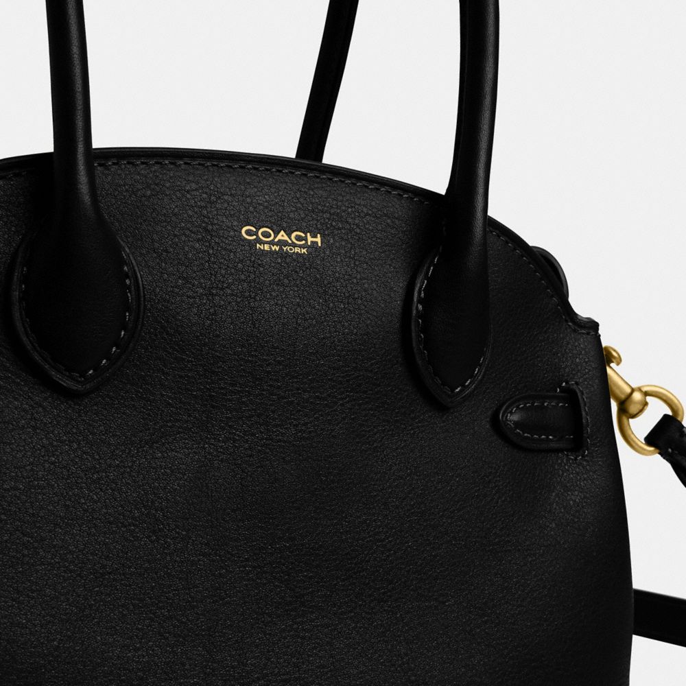 Coach Soft Empire Carryall Bag 21 Brass Black