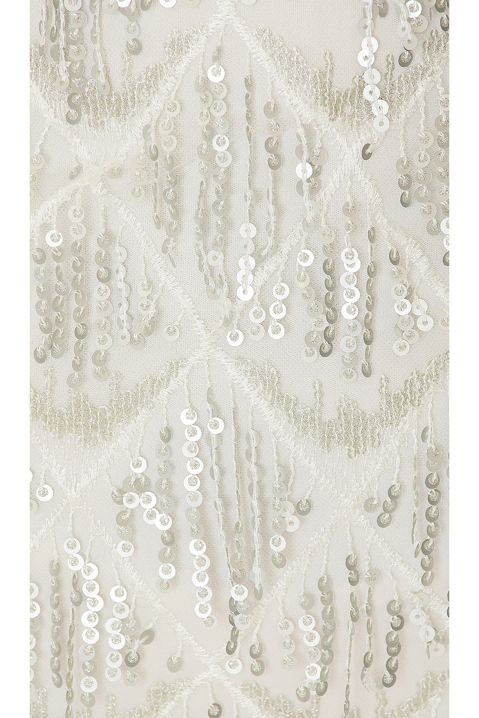 superdown Nia Sequin Fringe Dress in White