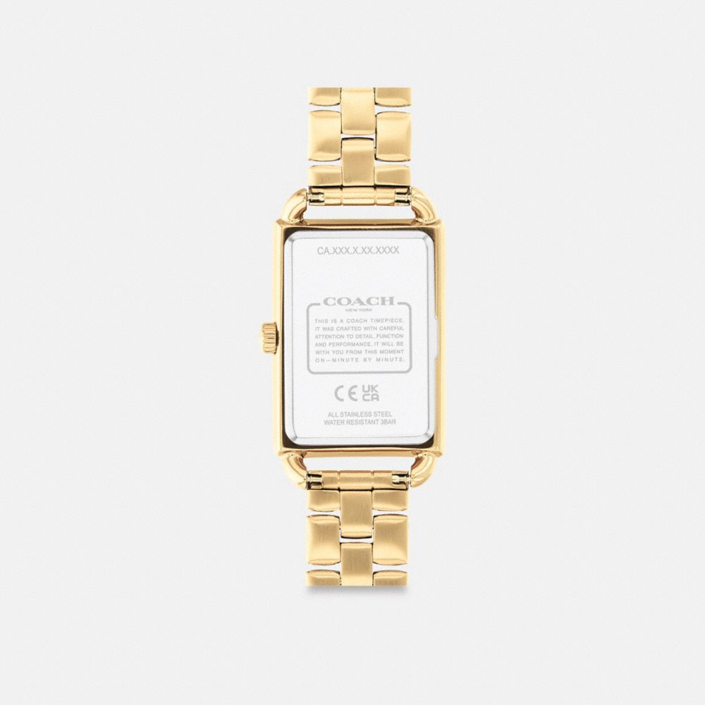 Coach Liz Watch Gift Set, 30 Mm X 22 Mm Gold