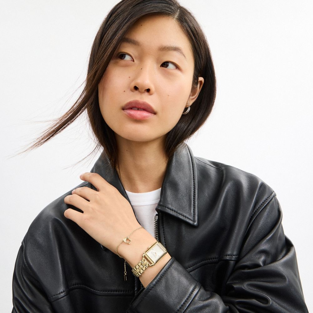 Coach Liz Watch Gift Set, 30 Mm X 22 Mm Gold