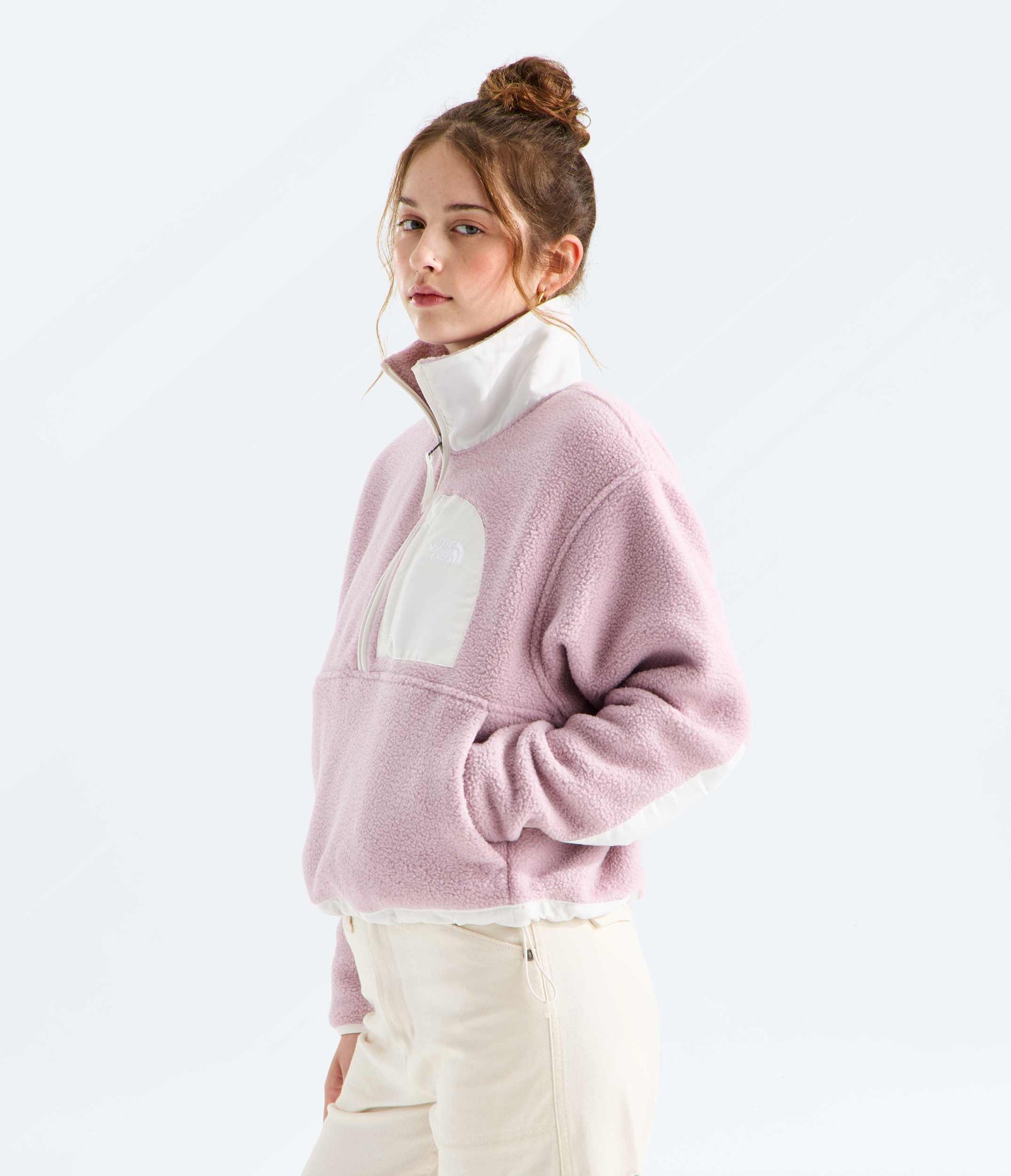 The North Face Women’s Yumiori Off Peak ½-Zip Jacket METAL PINK-WHITE DUNE