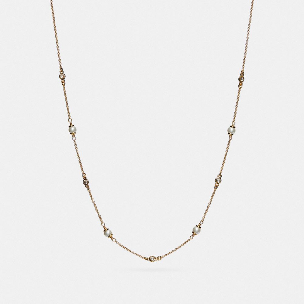 Sculpted C Pearl Necklace