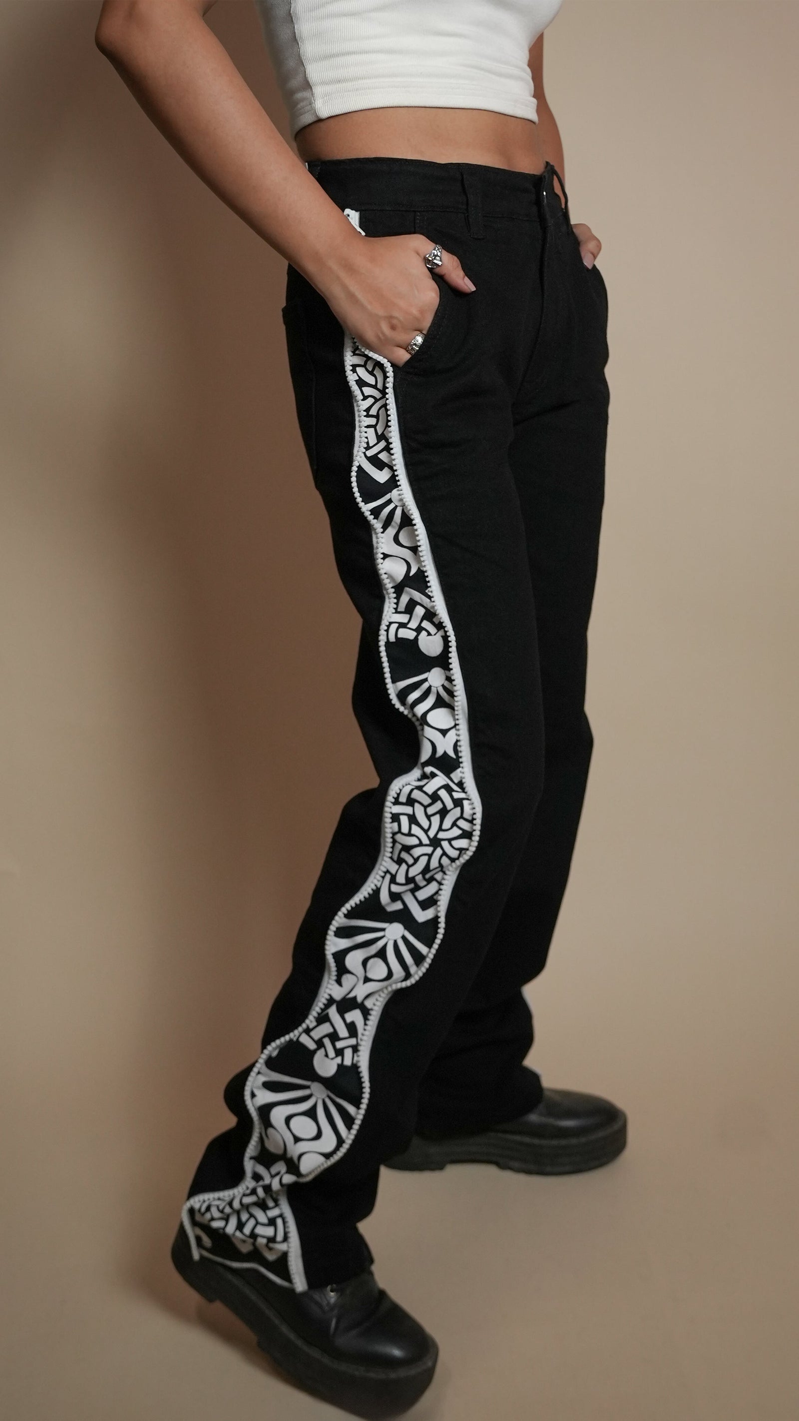 DAY TO NIGHT DENIM BLACK WOMEN'S PANT [50/50 LIMITED EDITION]