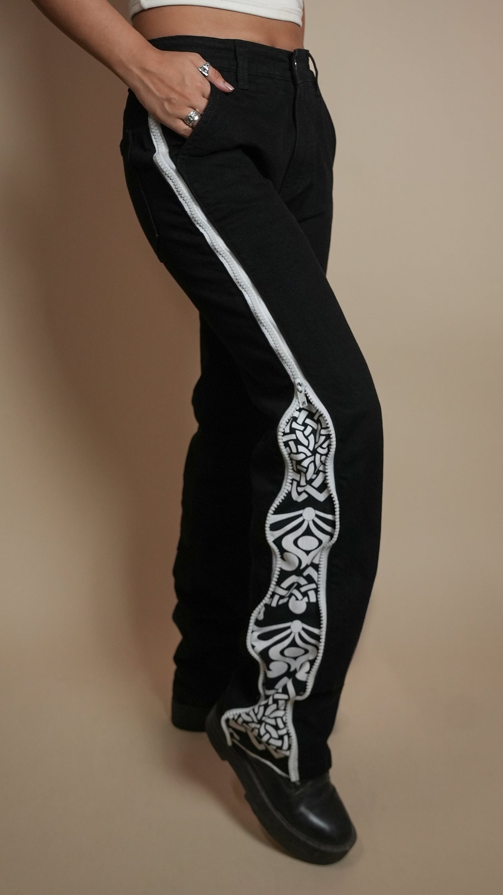 DAY TO NIGHT DENIM BLACK WOMEN'S PANT [50/50 LIMITED EDITION]