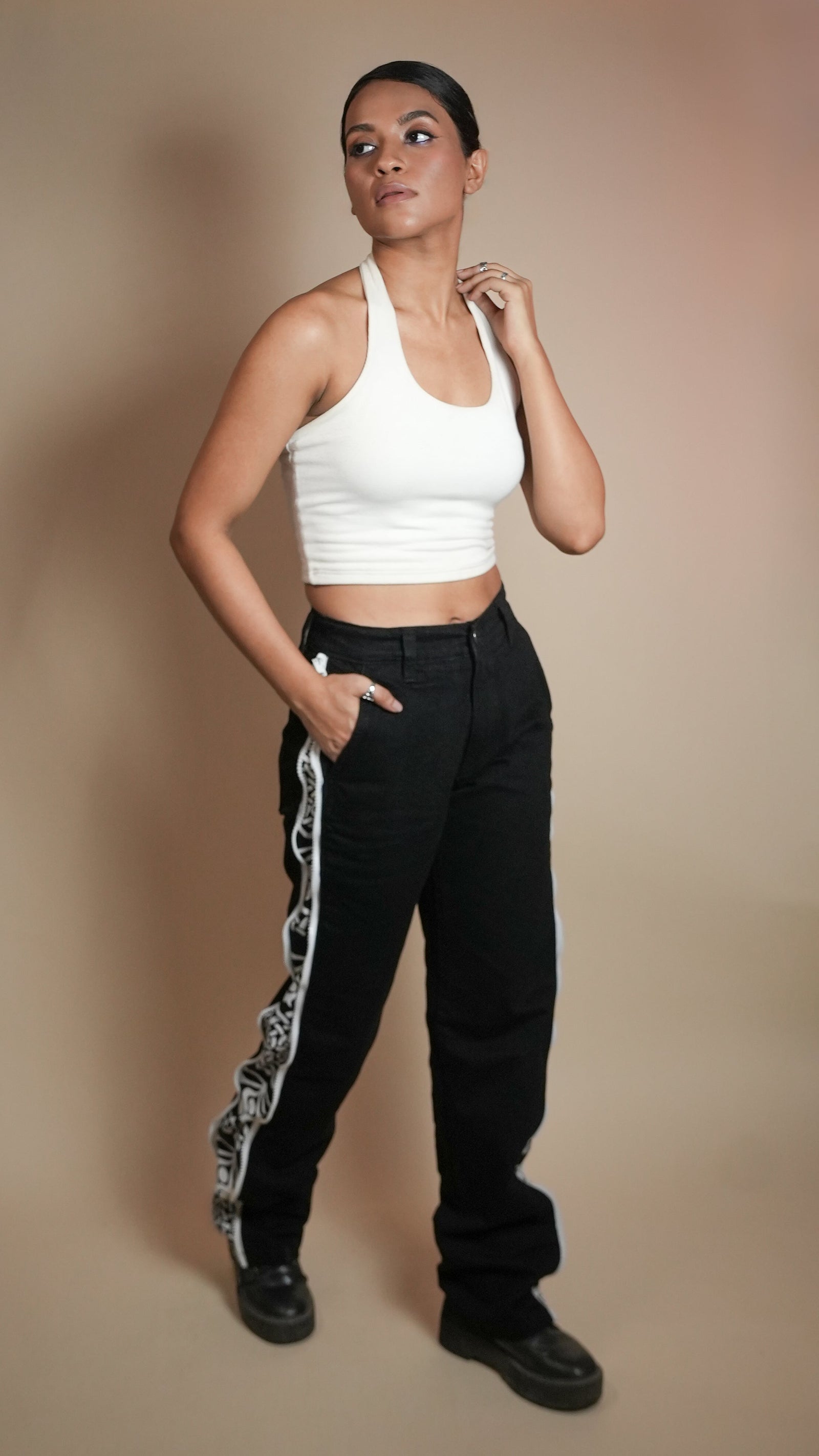 DAY TO NIGHT DENIM BLACK WOMEN'S PANT [50/50 LIMITED EDITION]