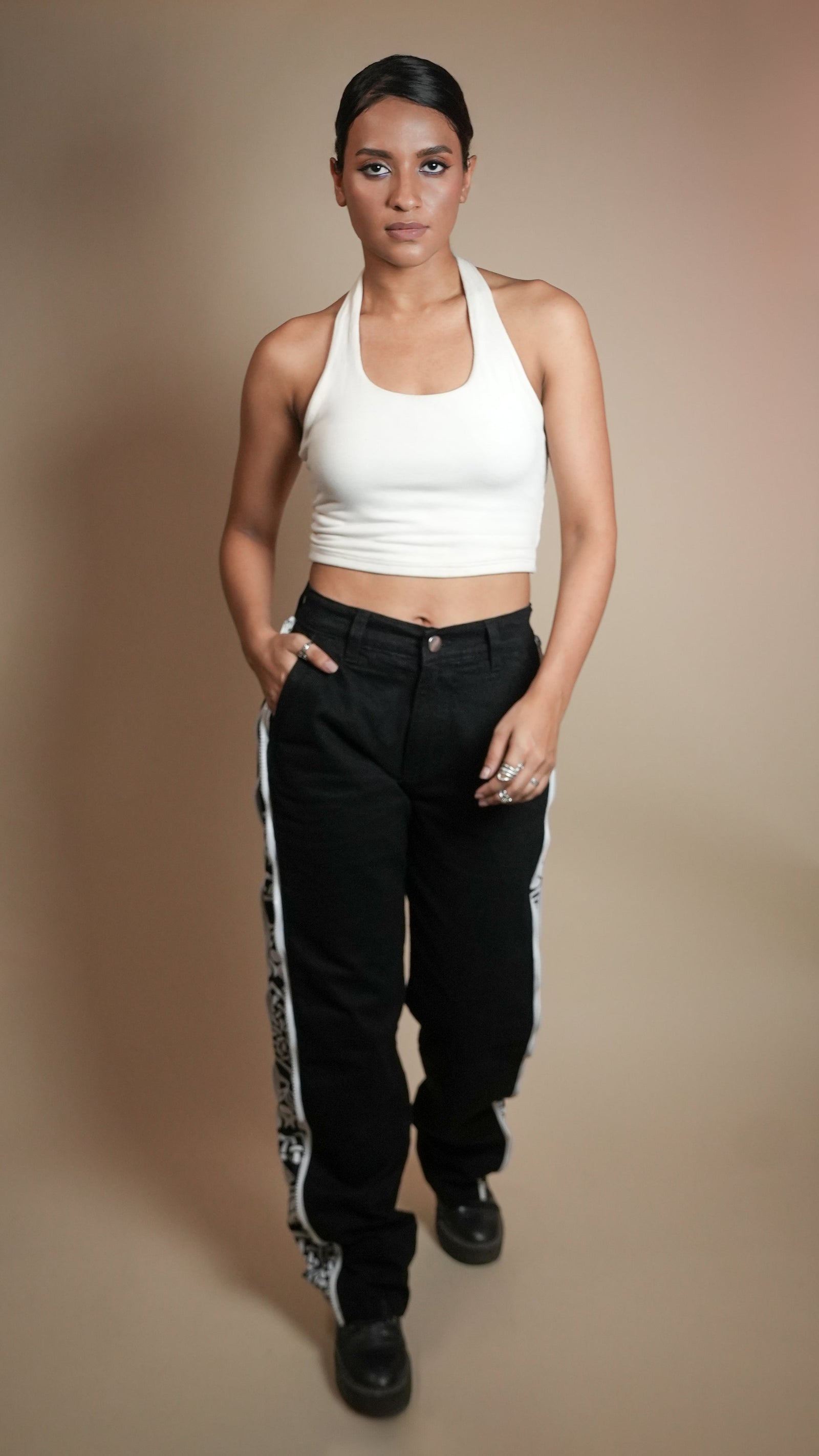 DAY TO NIGHT DENIM BLACK WOMEN'S PANT [50/50 LIMITED EDITION]