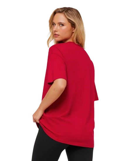 Women's Gymshark Training Oversized T-Shirt Carmine Red