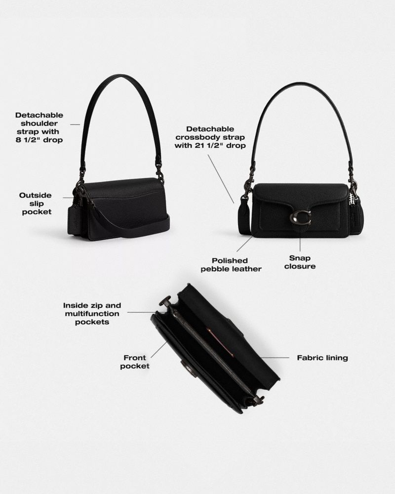 Coach Tabby Shoulder Bag 20 Pewter Black