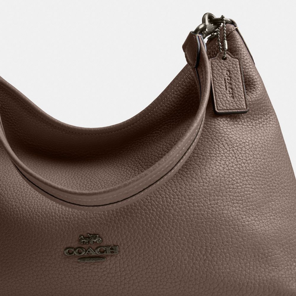 Coach Laurel Shoulder Bag Gunmetal Dark Stone