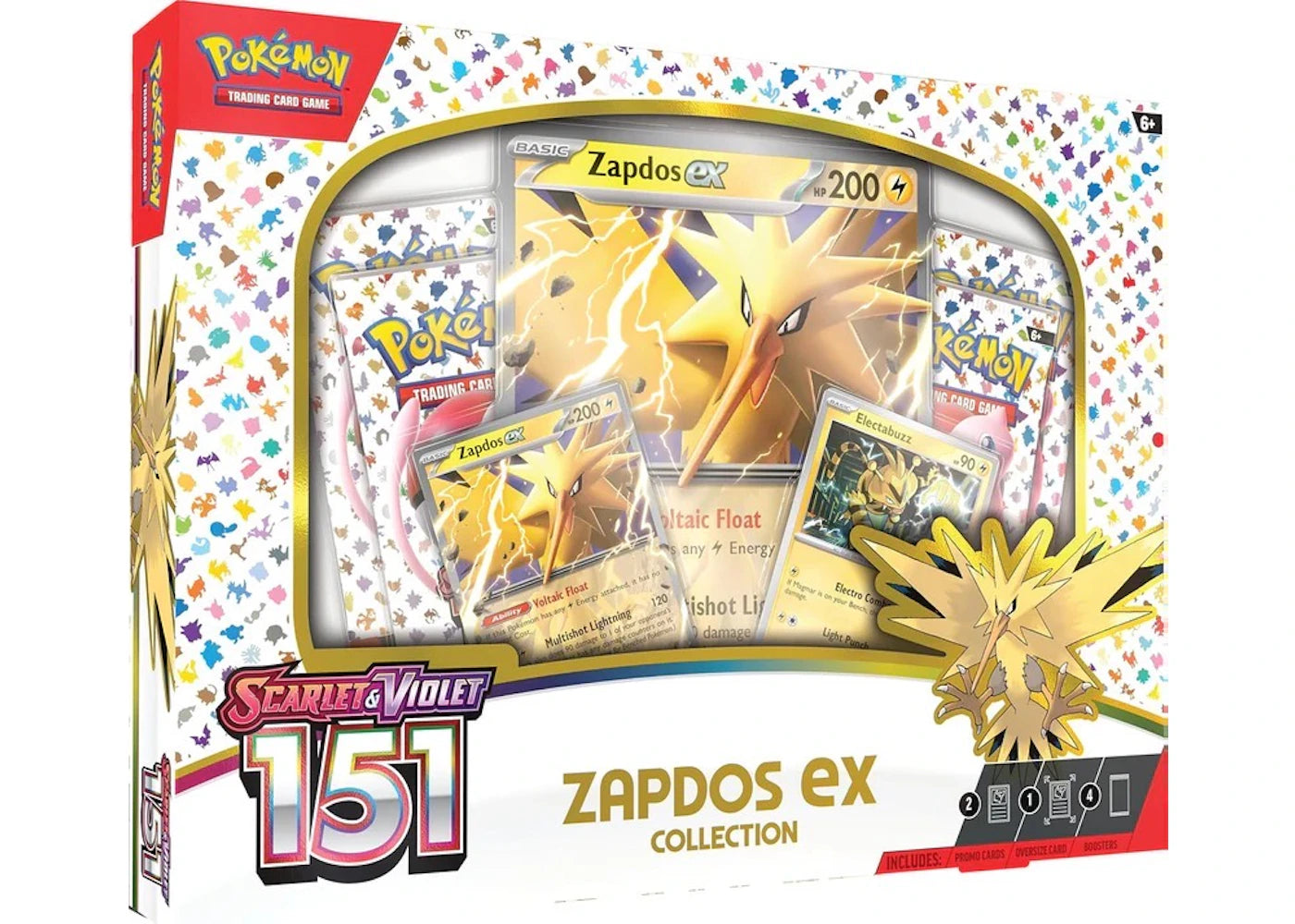 2023 Pokemon Scarlet & Violet 151 Zapdos Ex Box