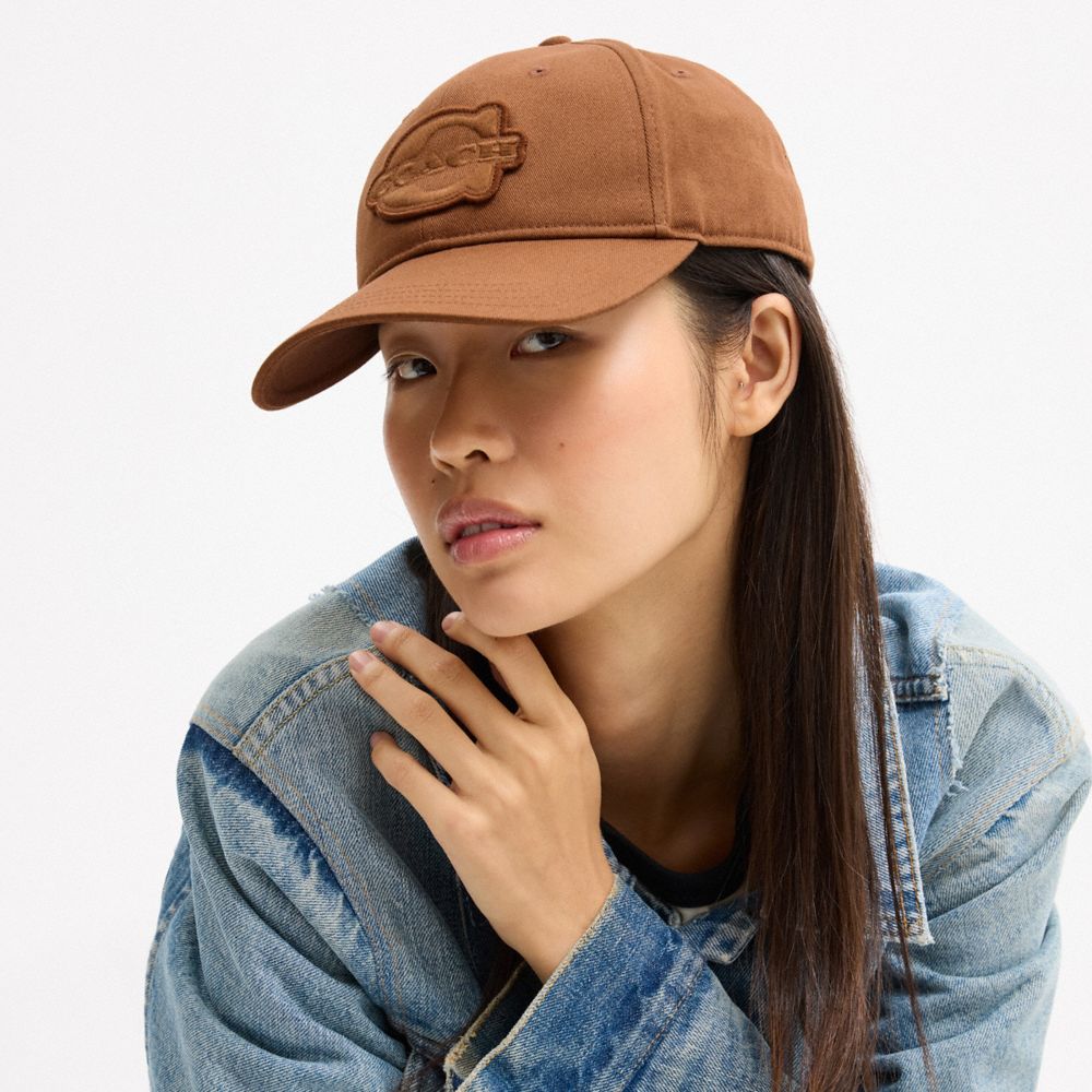 Coach Soho Flat Brim Baseball Hat Sable