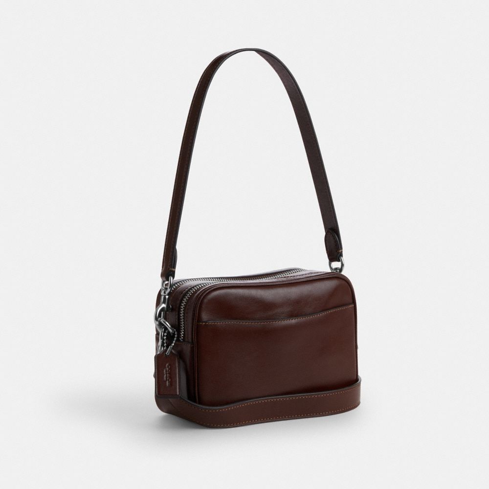 Coach Mini Carey Crossbody Bag Silver Maple
