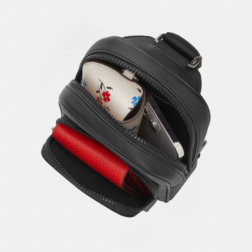 Coach Racer Sling Pack Gunmetal Black