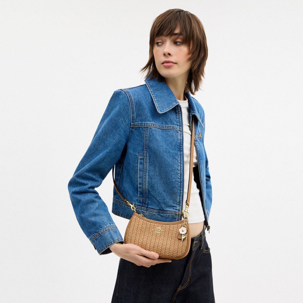 Coach Teri Mini Crossbody Bag Gold Toast