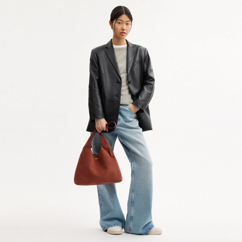 Coach Brooklyn Shoulder Bag 34 Brass Clay
