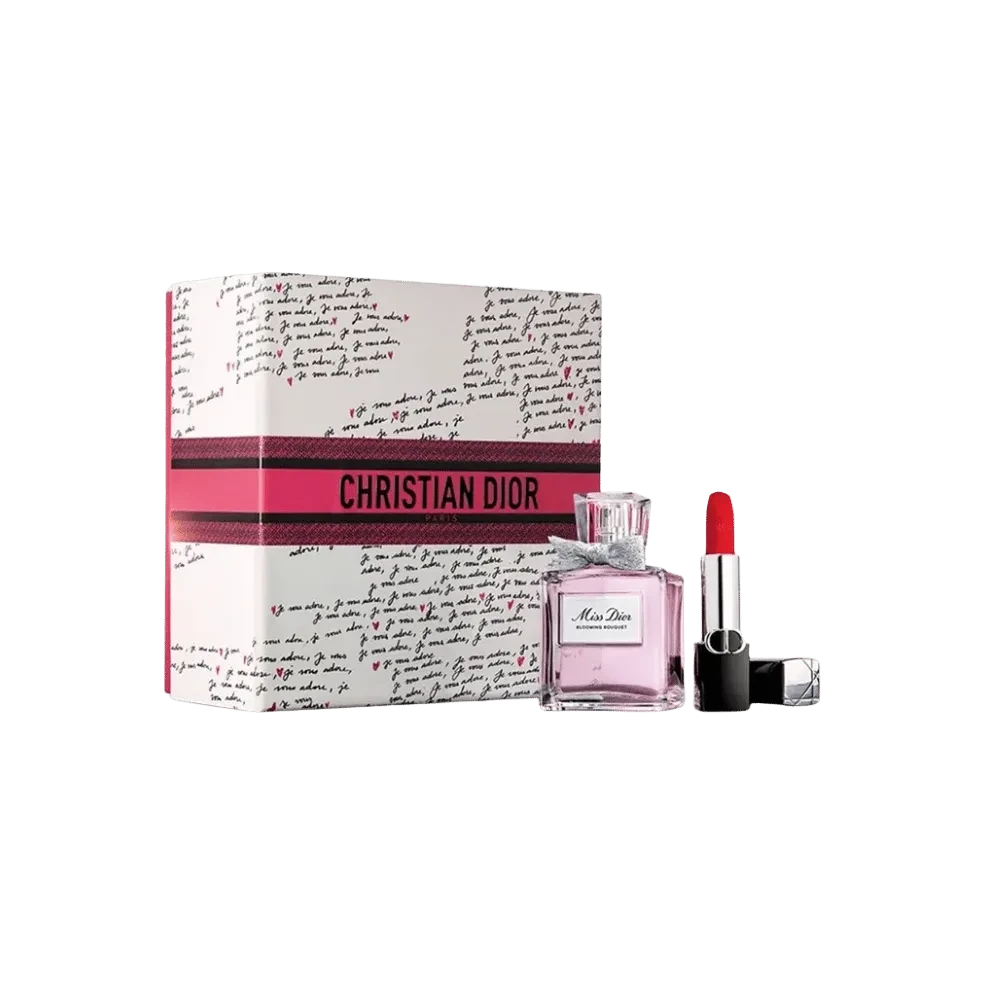 Dior Rouge Perfume + Lipstick Set