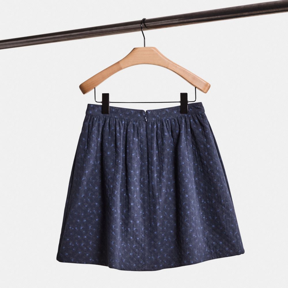 Restored Mini Quilted Skirt In Organic Cotton