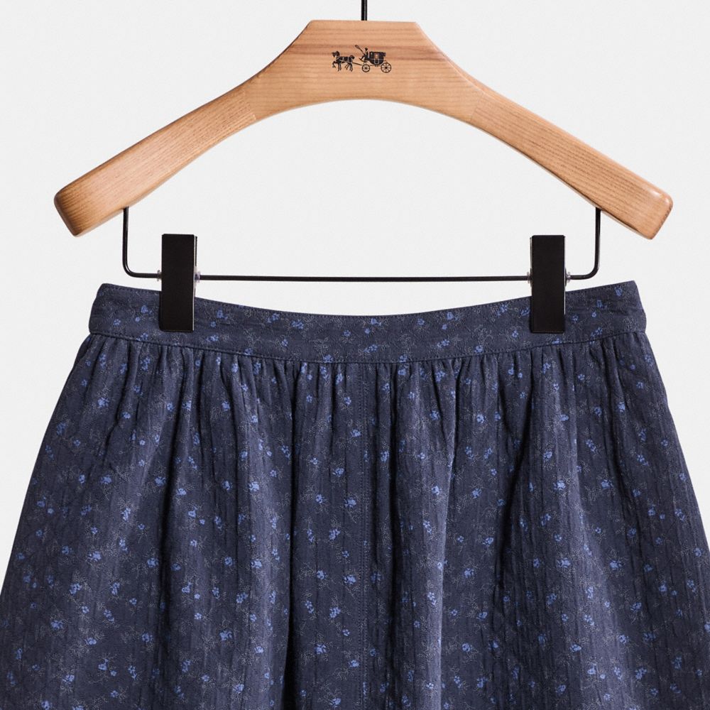 Restored Mini Quilted Skirt In Organic Cotton