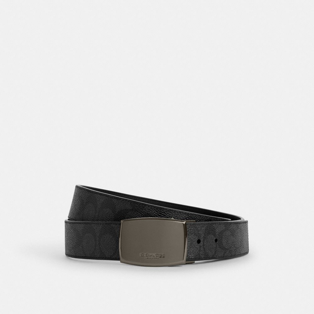 Boxed Plaque And Harness Buckle Cut-To-Size Reversible Belt, 38 Mm