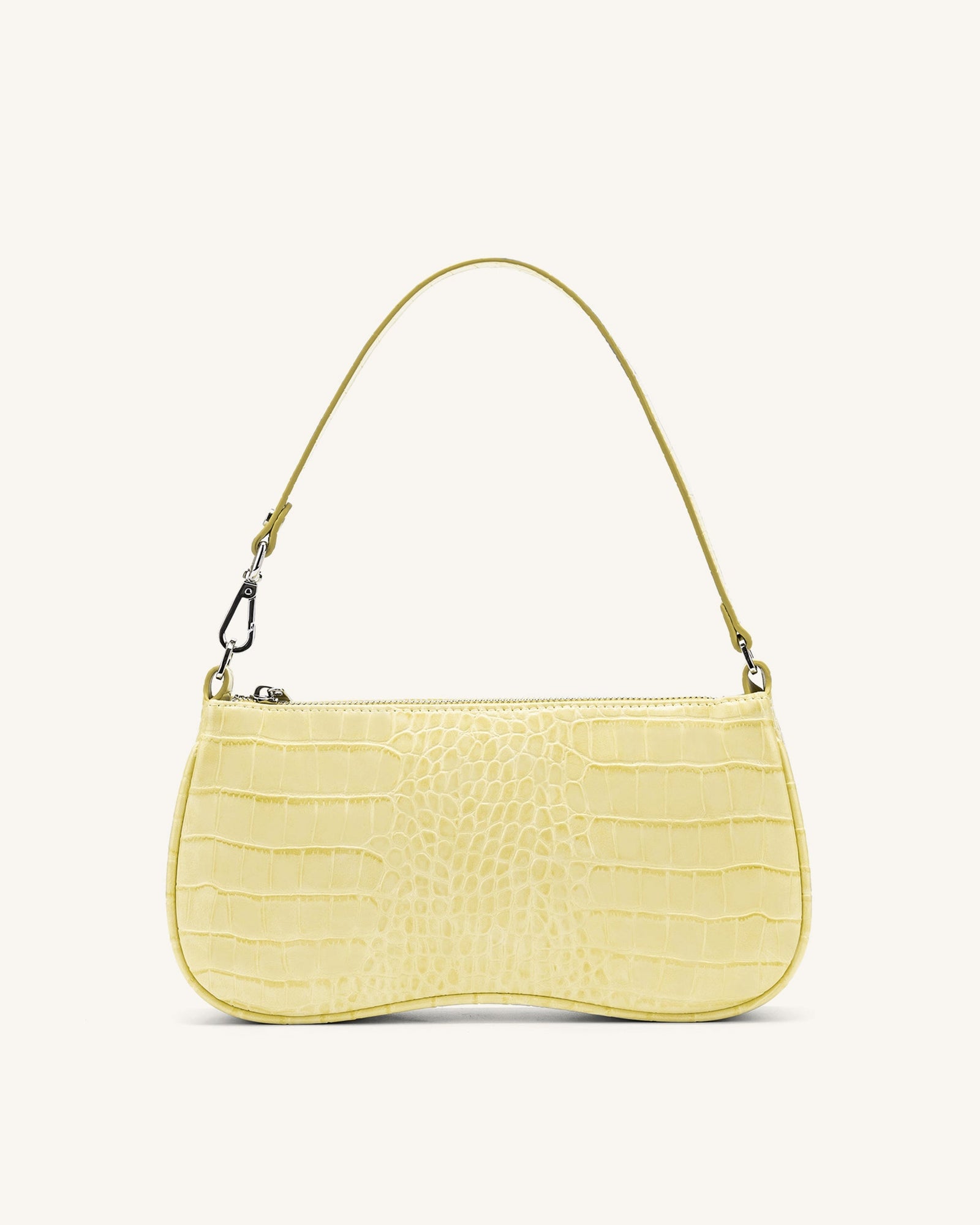 Eva Shoulder Handbag - Beige Canvas