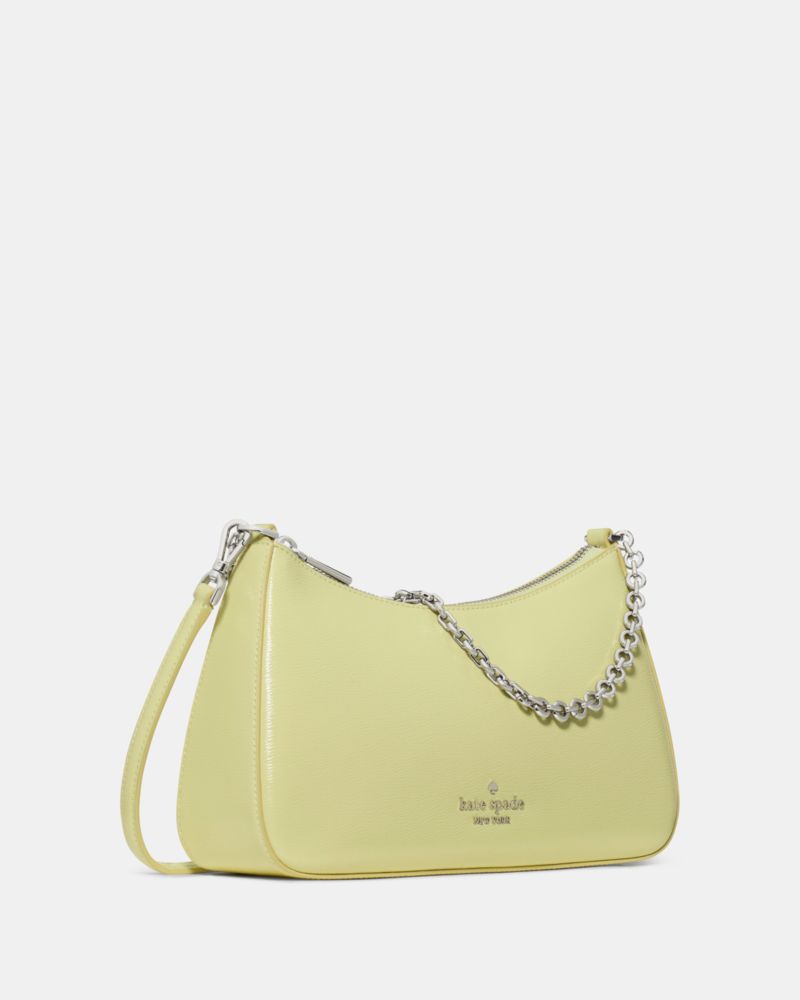 KateSpade Margot Textured Leather Shoulder Bag Tennis Ball