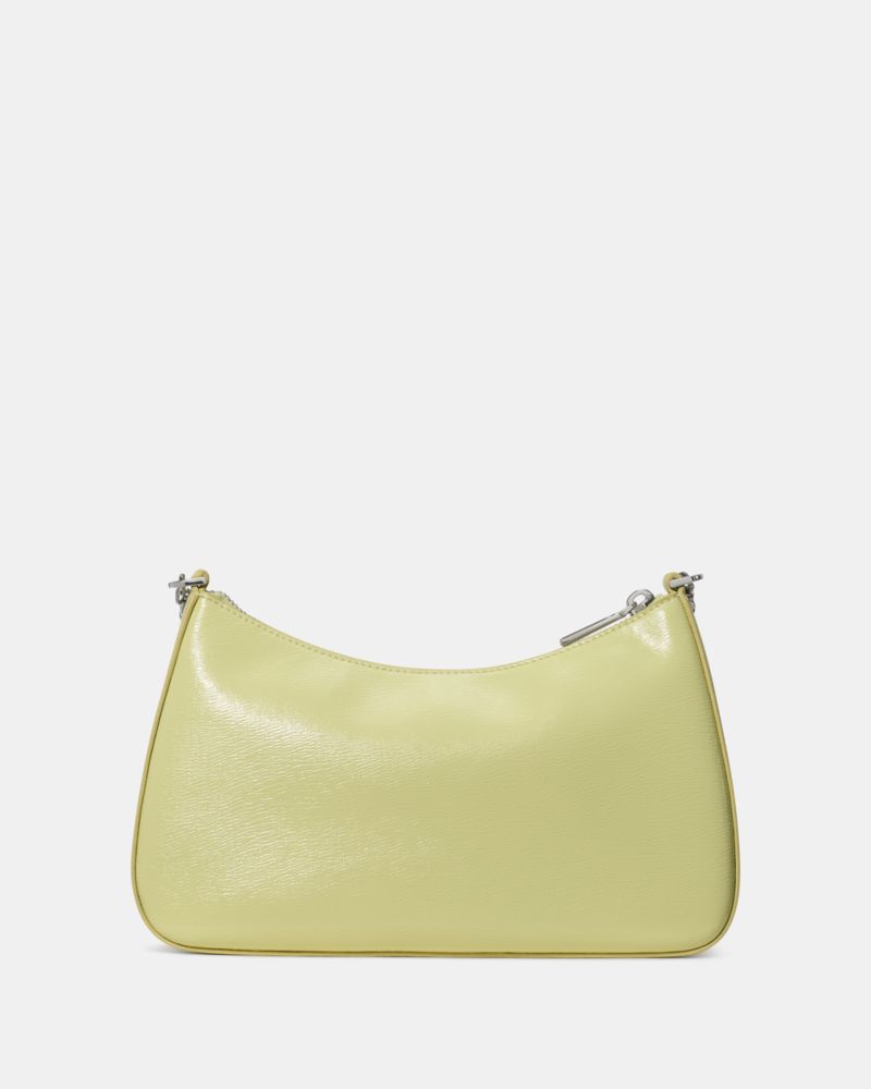 KateSpade Margot Textured Leather Shoulder Bag Tennis Ball