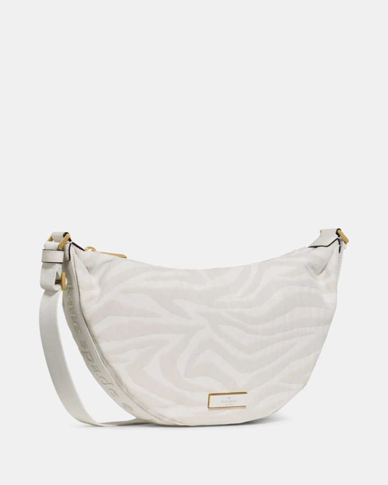 KateSpade Carter Zebra Sling Crossbody Bag Natural Multi