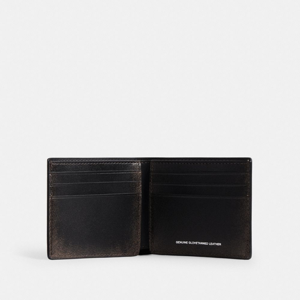 Slim Billfold Wallet In Loved Leather