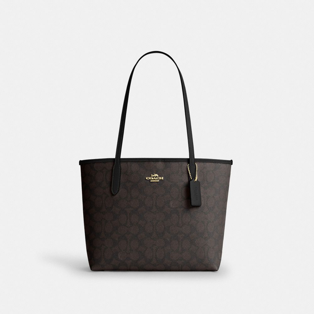 Medium City Tote Bag In Signature Canvas