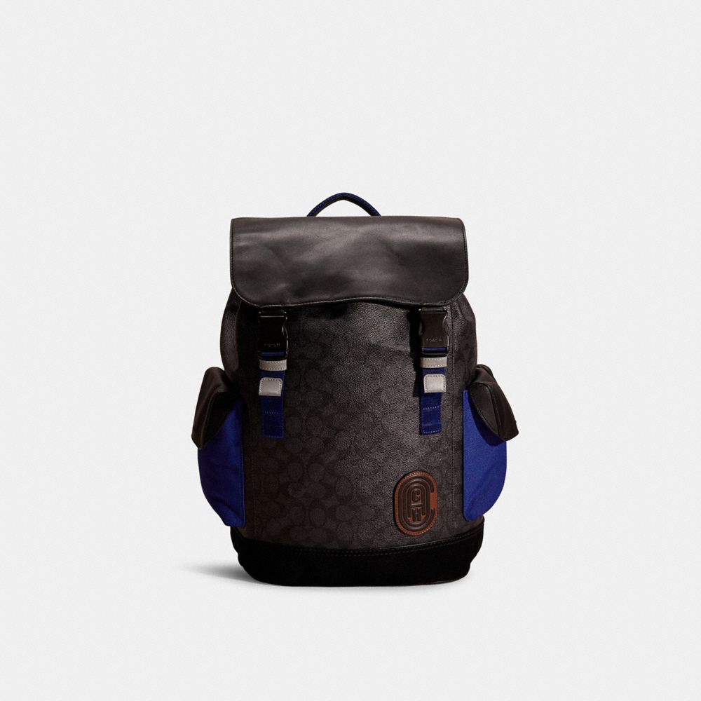 Restored Rivington Backpack In Signature Canvas With Coach Patch