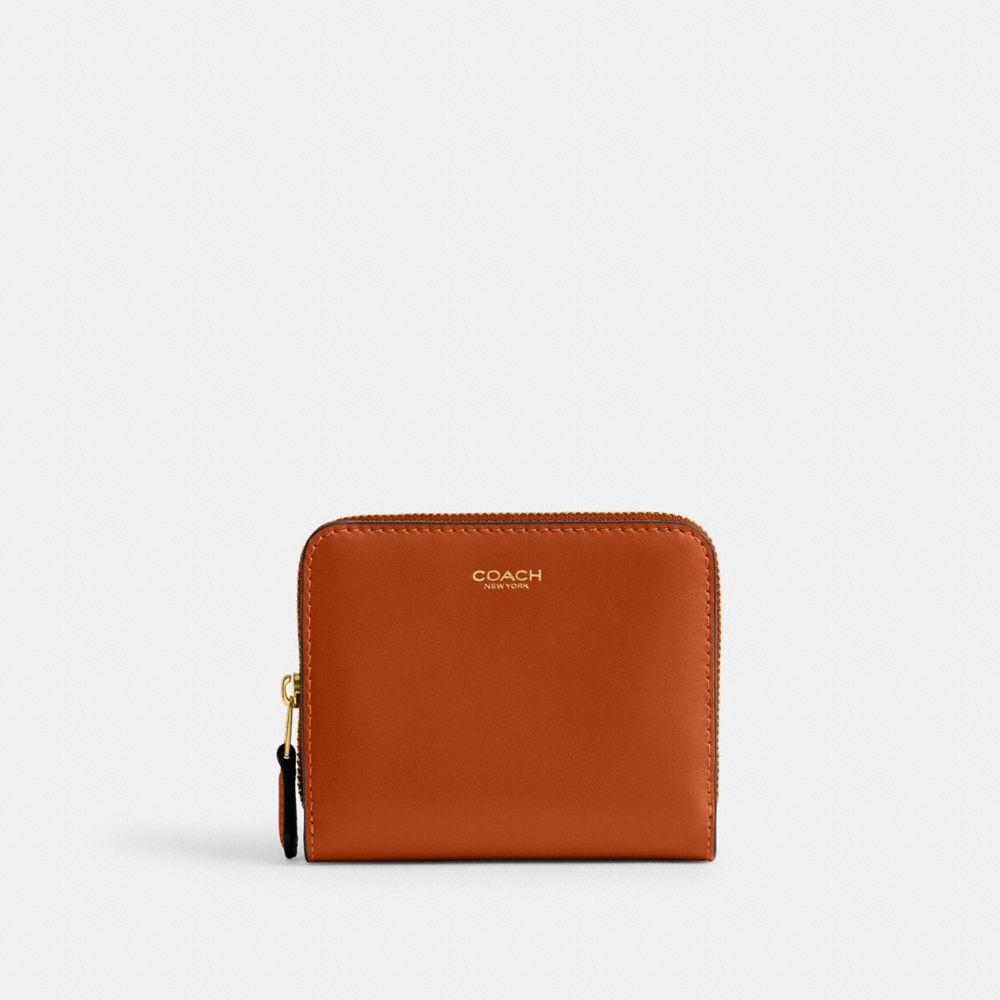 Coach New York Billfold Wallet Brass Toffee
