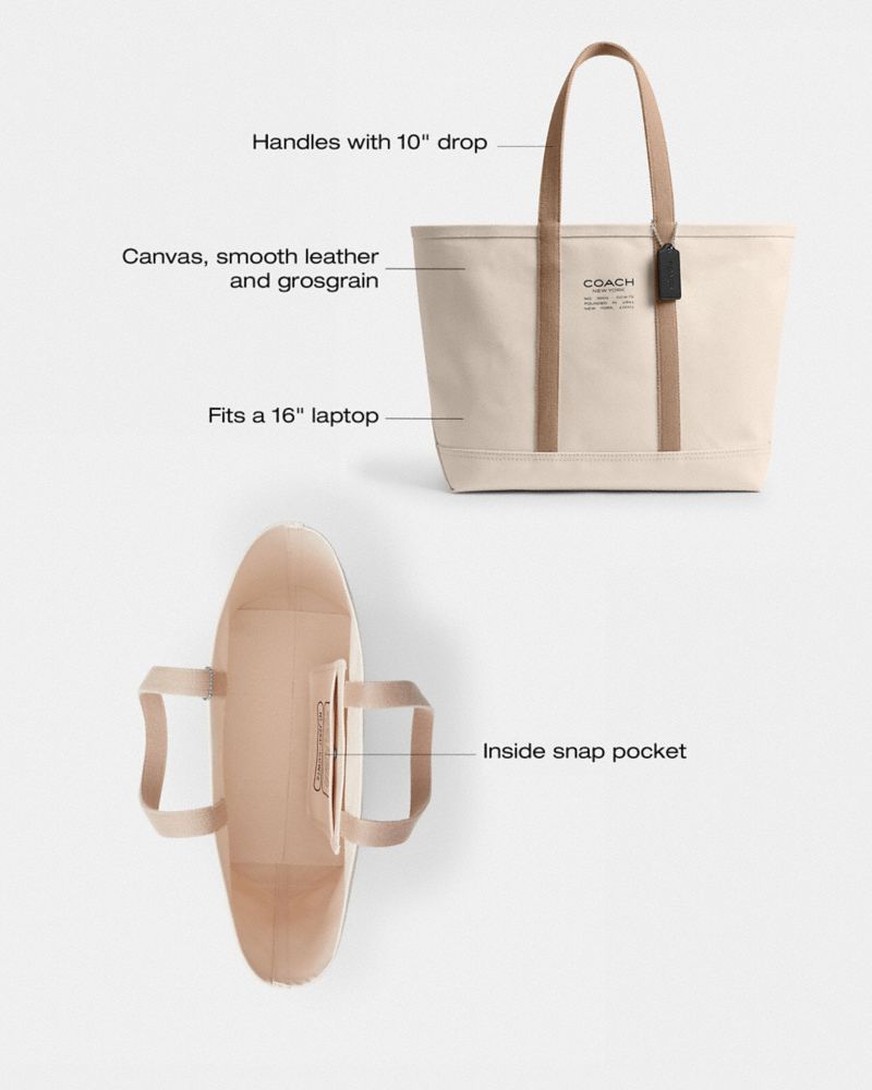 Coach Utility Tote Natural