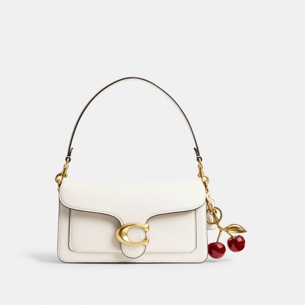 Coach Cherry Bag Charm Brass Red Apple