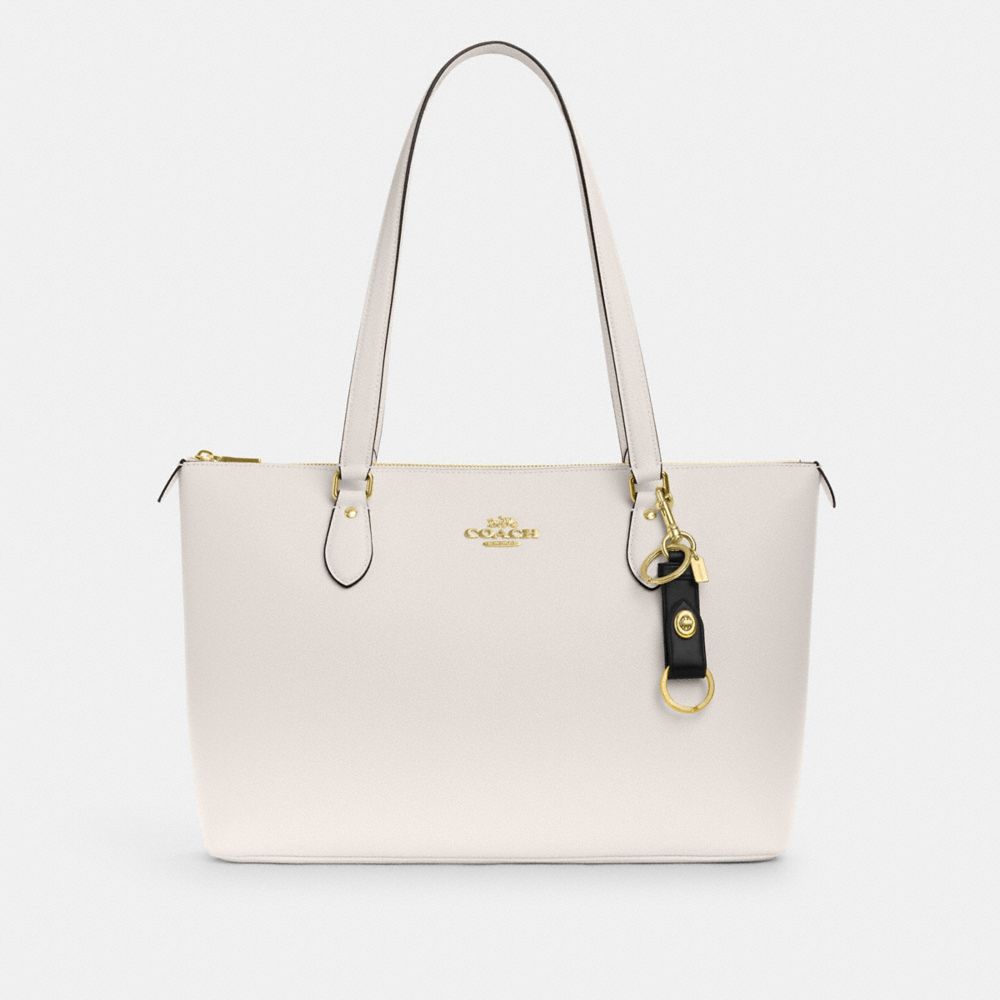 Coach Trigger Snap Bag Charm Gold Black