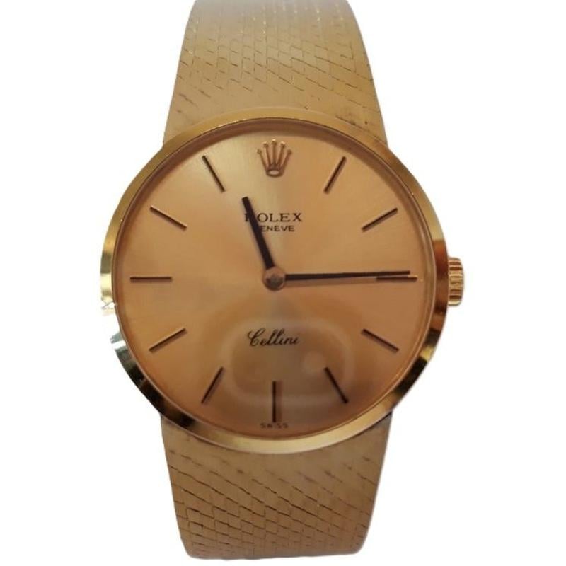 Rolex Geneva Cellini Yellow Gold 18 K Women's Watch 26mm 16.32