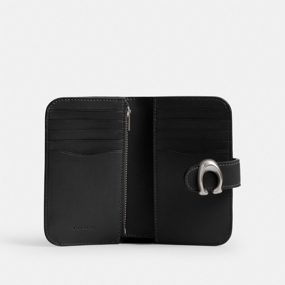 Coach Tabby Wallet Silver Black