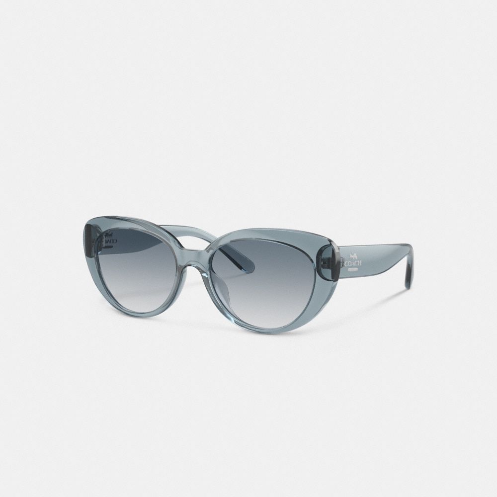 Coach Cateye Sunglasses Transparent Blue