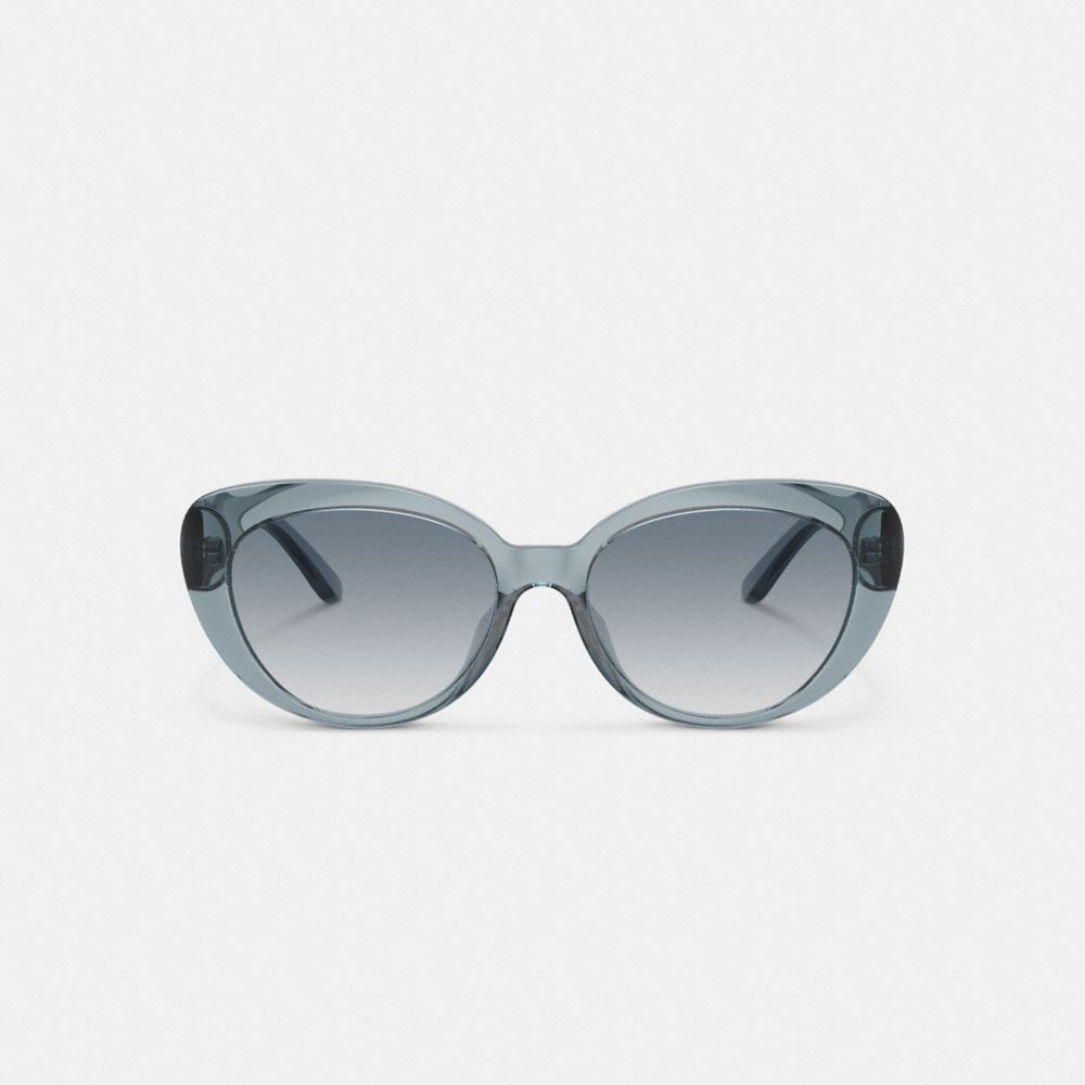 Coach Cateye Sunglasses Transparent Blue