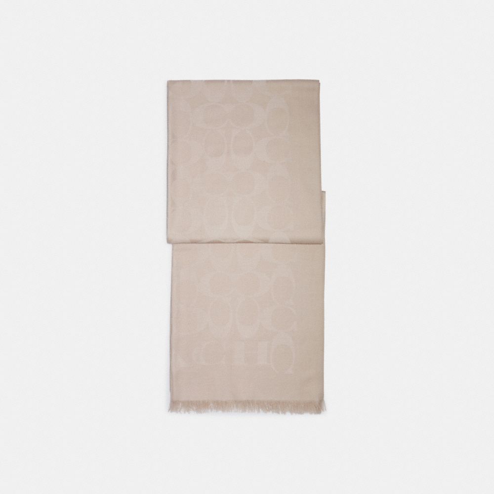 Coach Signature Wrap Oatmeal