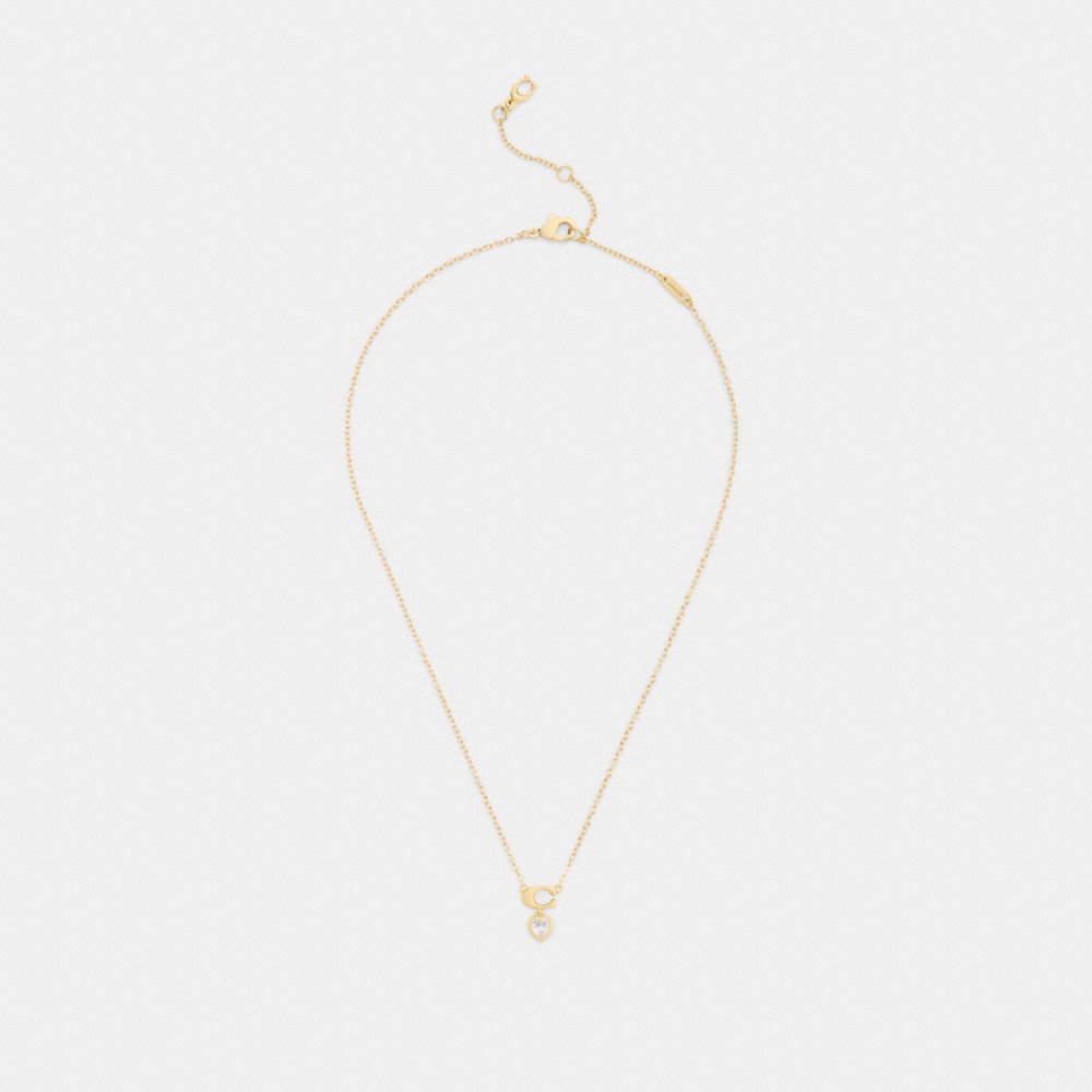 Signature Heart Pendant Necklace And Earrings Set