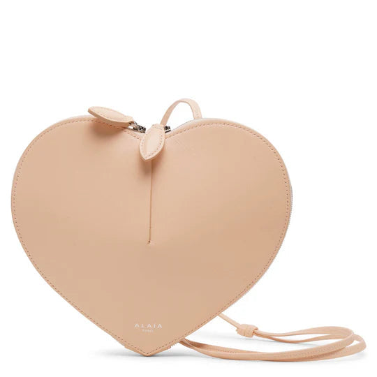 Le Coeur beige leather crossbody bag
