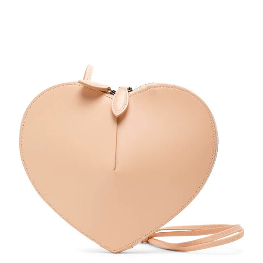 Le Coeur beige leather crossbody bag
