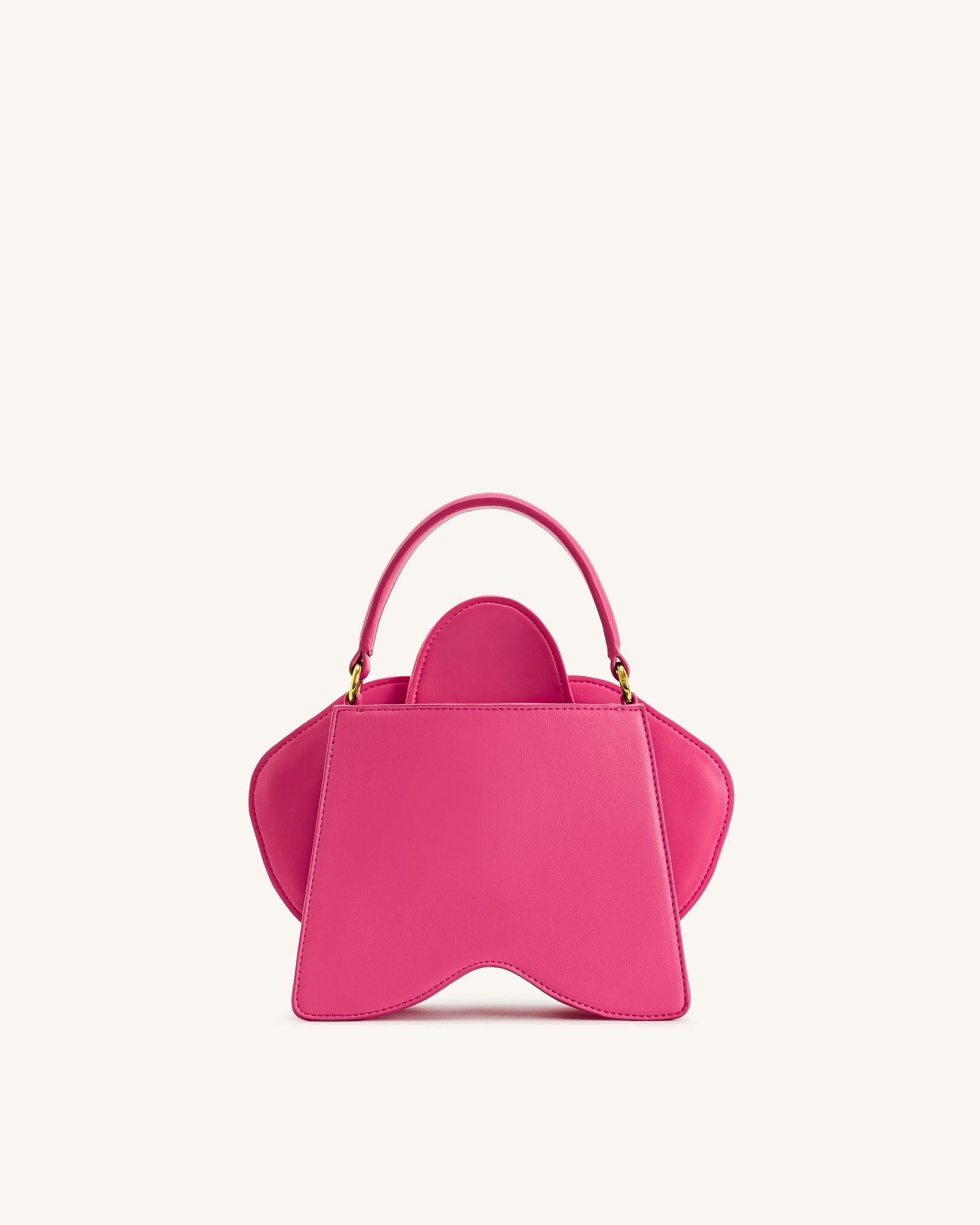 Flora Orchid Shaped Top Handle Bag - Purple
