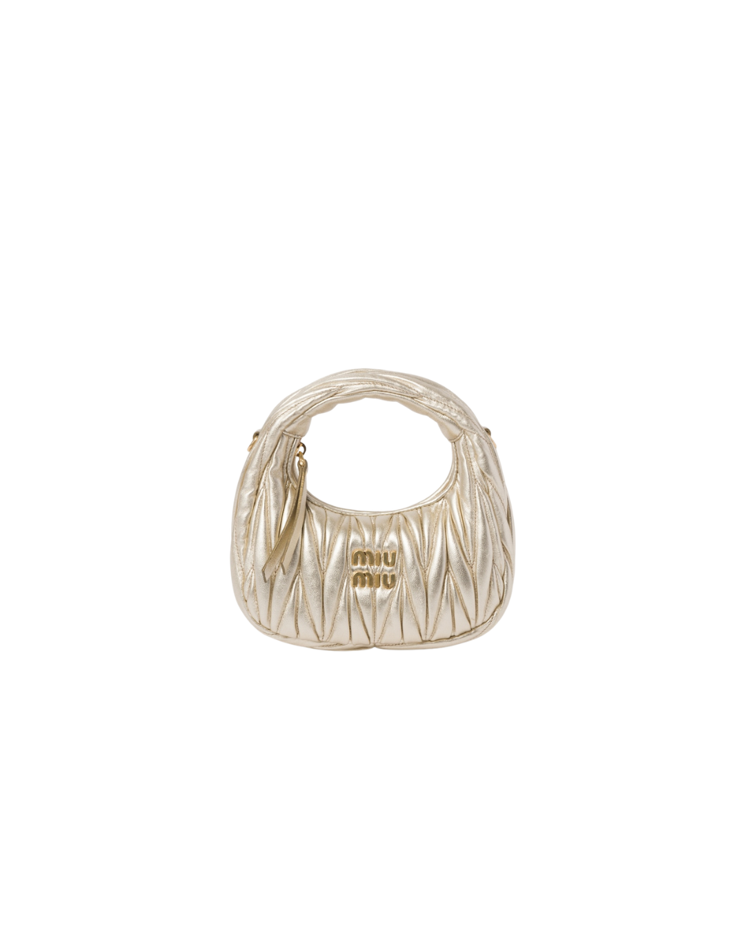 Wander matelassé nappa leather hobo mini-bag