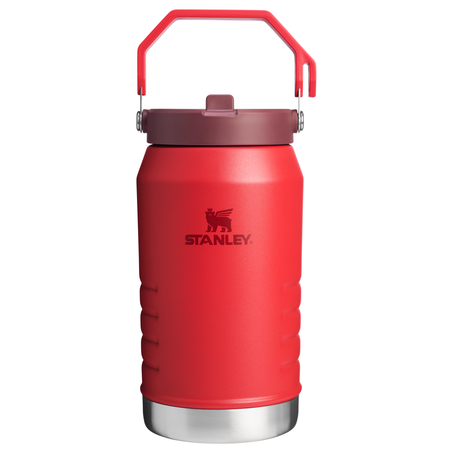 The IceFlow Flip Straw Jug | 64 OZ Chili Red