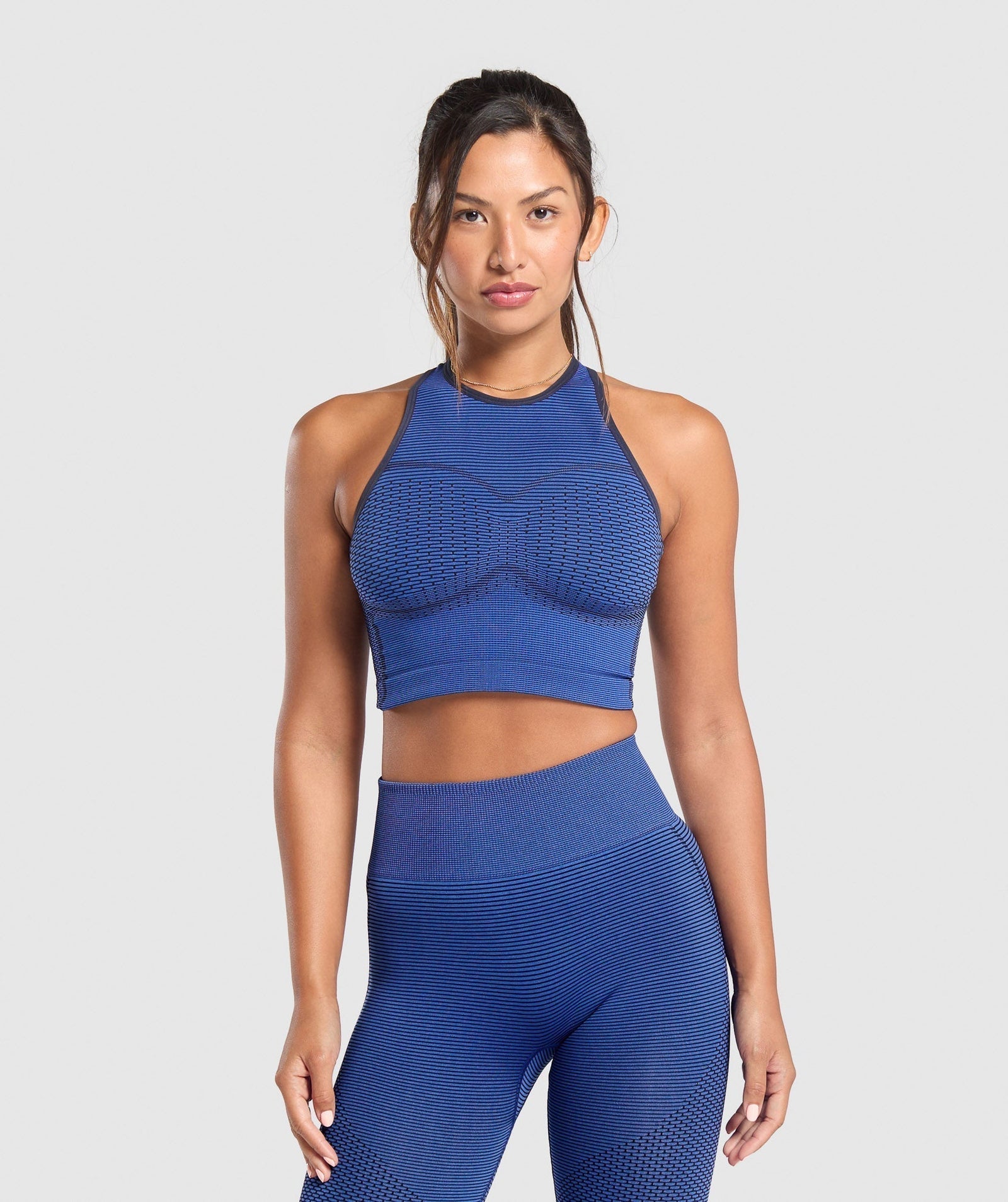 Women's Gymshark Sport Seamless Cropped Tank Force Blue