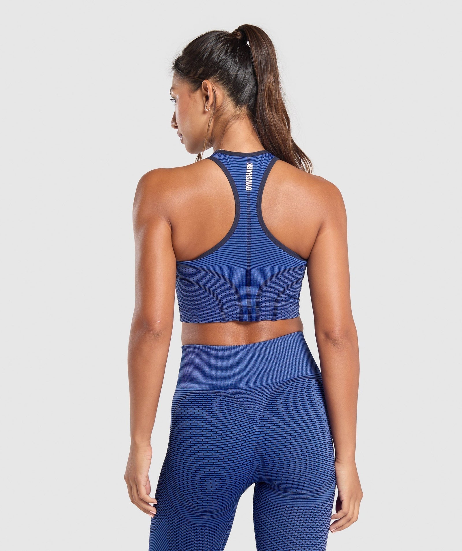 Women's Gymshark Sport Seamless Cropped Tank Force Blue